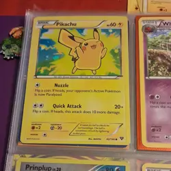 Pokemon TCG Card Lot, Diamond & Pearl, Holo, Pikachu, Prinplup, Piplup - Image 2