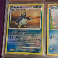 Pokemon TCG Card Lot, Diamond & Pearl, Holo, Pikachu, Prinplup, Piplup - Image 3