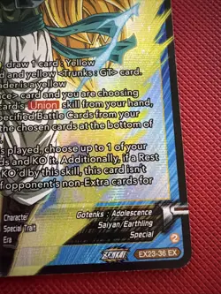 Dragon Ball Super Card Game SS3 Gotenks, Overwhelming Power -EX23-36 - Foil - Image 2