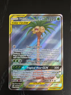 Rowlet & Alolan Exeggutor GX 215/236 SM Unified Minds Pokemon card TCG - Image 1