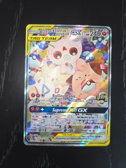 Togepi & Cleffa & Igglybuff GX 143A/236 SM Tag Team Pokemon card TCG - Image 2