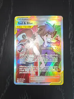 Red & Blue 234/236 SM Cosmic Eclipse Pokemon card TCG - Image 2