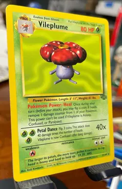 NM 🔥 Vileplume 31/64 Non Holo Jungle Set Rare Pokemon Card WOTC - Image 2