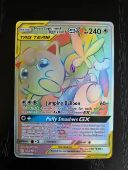 MegaLopunny & Jigglypuff GX 261/236 SM Tag Team Pokemon card TCG - Image 1