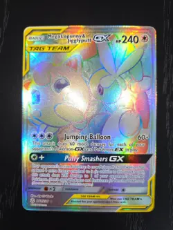 MegaLopunny & Jigglypuff GX 261/236 SM Tag Team Pokemon card TCG - Image 2