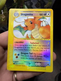 Dragonite Holo Rare Reverse Holo Expedition Card 9/165 - Image 1