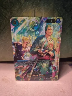 Roronoa Zoro PRB02-006 SP Alt Art – Azure Seas Seven – One Piece Card Game - LP - Image 4