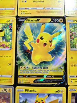 9 Pikachu Pokemon Cards Lot - 2017 - 2024 Burning Shadows Hidden Fates Evolving - Image 1