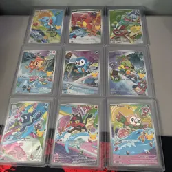 Pokemon 2026 First Partner Illustration Collection Series 1 Promos Set 9 Cards - Image 1
