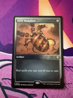 MTG Ruby Medallion - Foil Etched - CMM NM - Image 1