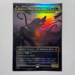 MTG Ikoria, Lair of Behemoths #380 Borderless Foil Biollante, Plant Beast Form - Image 1