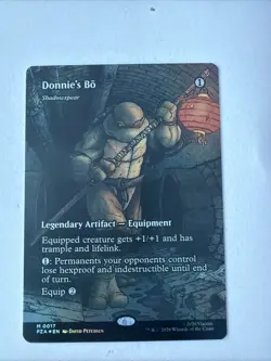 Donnie's Bo - Shadowspear Borderless FOIL TMNT Pack Fresh MTG MINT 🔥 - Image 1