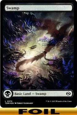 SWAMP ** FOIL FULL ART ** #274 - Tarkir: Dragonstorm - NM MTG - Image 1