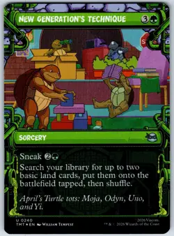 New Generation's Technique (Showcase) Foil Teenage Mutant Ninja Turtles 240 NM - Image 1