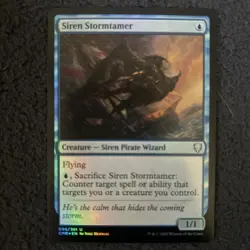 MTG Siren Stormtamer Magic: The Gathering Ixalan Foil Uncommon #079 NM - Image 2
