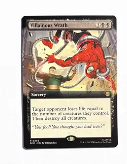 Villainous Wrath ~ Magic MTG Spider-Man ~ Extended Art 0259 Mythic - Image 1