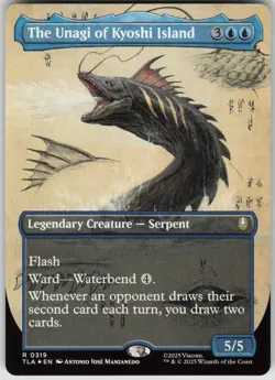 MTG Unagi of Kyoshi Island Borderless Foil NM Avatar Last Airbender Magic 319 - Image 1