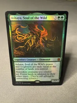 MTG Ashaya, Soul of the Wild Zendikar Rising Foil Magic the gathering NM - Image 1