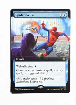 Spider-Sense ~ Magic MTG Spider-Man ~ Extended Art 0254 Mythic - Image 1
