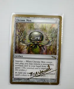 Chrome Mox x1 LP MTG World Championship Gold Border Not Tournament Legal - Image 1