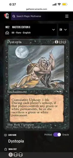 Vintage MTG💥Dystopia💥 NM Magic the Gathering Alliances 1996 - Image 4