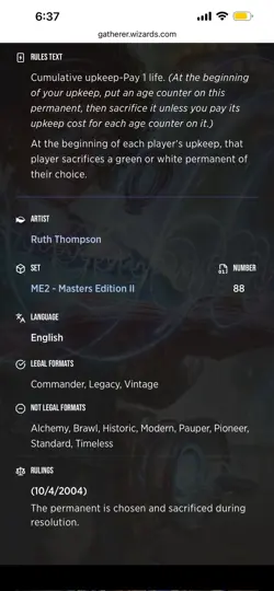 Vintage MTG💥Dystopia💥 NM Magic the Gathering Alliances 1996 - Image 5