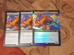 MTG Armaggon, Future Shark x3 Rare TMNT Ext. Art FOIL x1 NM Low S&H - Image 1