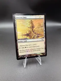 MTG Foil; Ancient Den; Mirrodin; Artifact Land Affinity ; Damaged - Image 1
