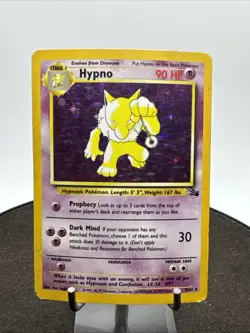 Hypno 8/62 Holo Rare Fossil Pokemon Card - Image 1