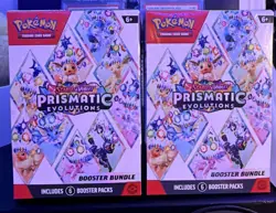 Pokemon TCG Prismatic Evolutions Scarlet & Violet Booster Bundle - Lot of 2 - Image 1