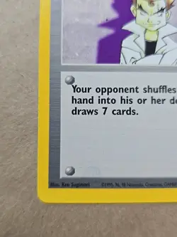 Pokemon Imposter Professor Oak 73/102 Base Set 1999 Original TCG Trainer Card - Image 5