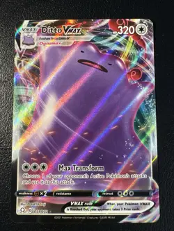 Ditto VMAX - 051/072 - Pokemon Shining Fates Sword & Shield Ultra Rare Card NM - Image 1
