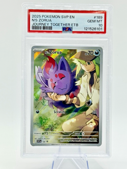 PROMO Pokemon English Journey Together ETB Full Art Holo N’S ZORUA 189 PSA 10 - Image 1