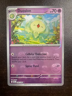 Pokemon TCG Duosion 038/086 Reverse Holo Masterball Black Bolt Near Mint NM - Image 1