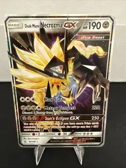 Pokemon Dusk Mane Necrozma GX 90/156 Ultra Rare Holo Near Mint - Image 1