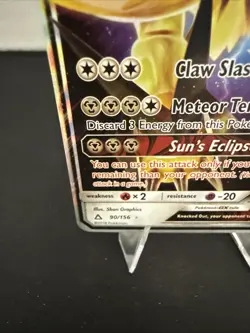 Pokemon Dusk Mane Necrozma GX 90/156 Ultra Rare Holo Near Mint - Image 5