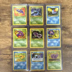 Pokemon TCG Vintage NON HOLO Fossil Lot 9 Cards LP to NM! - Image 1