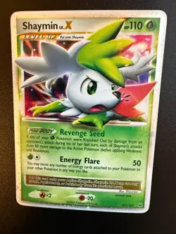 Shaymin Lv. X Ultra Rare 127/127 Platinum Set Pokemon Holo 2009 -NM 127/127 - Image 2