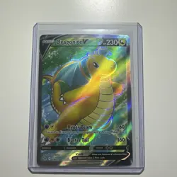 Pokemon Dragonite V 076/078 Pokemon Go Full Art Holo NM - Image 1