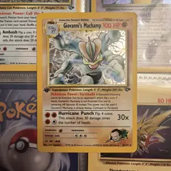 Pokemon TCG Giovanni's Machamp 6/132 Gym Challenge Holo 1st Edition - Image 1