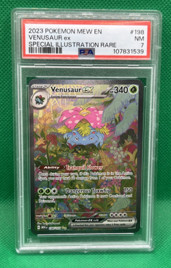 Pokemon TCG Venusaur ex Special Illustration Rare 198/165 MEW 151 PSA 7 NM ⭐ - Image 1