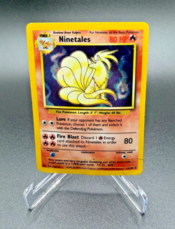 Pokemon TCG Ninetales 012/102 Base Set Holo HP - Image 1