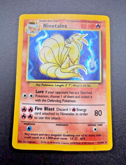 Pokemon TCG Ninetales 012/102 Base Set Holo HP - Image 3