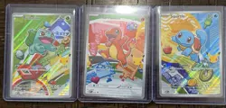 Pokemon TCG First Partner Illustration Collection Series 1 Kanto GEN 1 Starters - Image 1