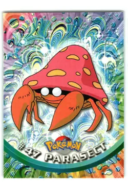POKEMON PARASECT #47 TOPPS TV ANIMATION EDITION Blue LP-NM - Image 1