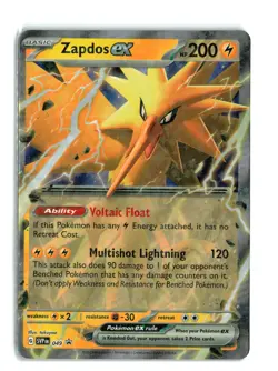 Zapdos SVP 049 Promo Ultra Rare Pokemon TCG NM - Image 1