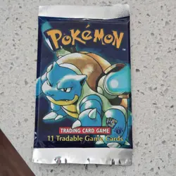 Pokemon TCG Base Set 1st Edition Booster Pack Blastoise kids toy - Image 1