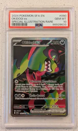 Okidogi EX 090/064 Shrouded Fable Pokemon TCG - PSA 10 - Image 1
