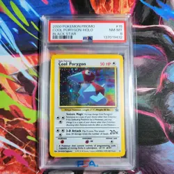 Pokemon COOL PORYGON Black Star League Promo #15 PSA 8 - Image 1