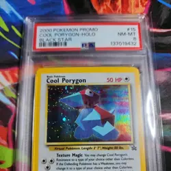 Pokemon COOL PORYGON Black Star League Promo #15 PSA 8 - Image 2